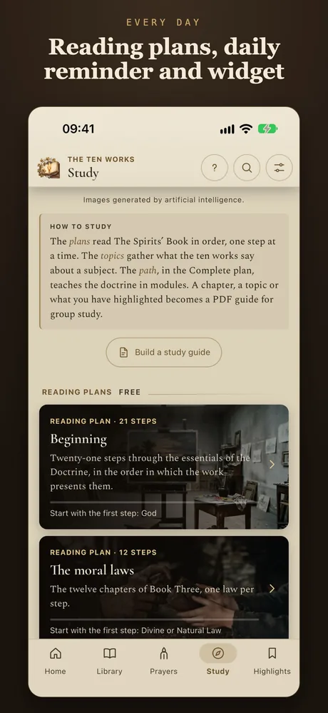 Reading plans, reminder and widget.