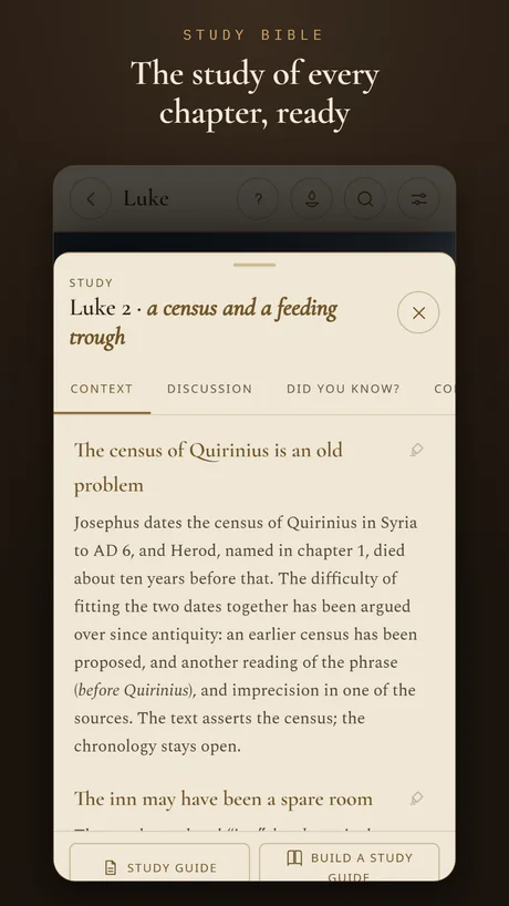 The study of every chapter, ready.
