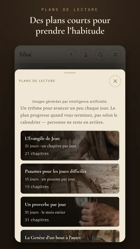 Des plans courts pour prendre l’habitude.